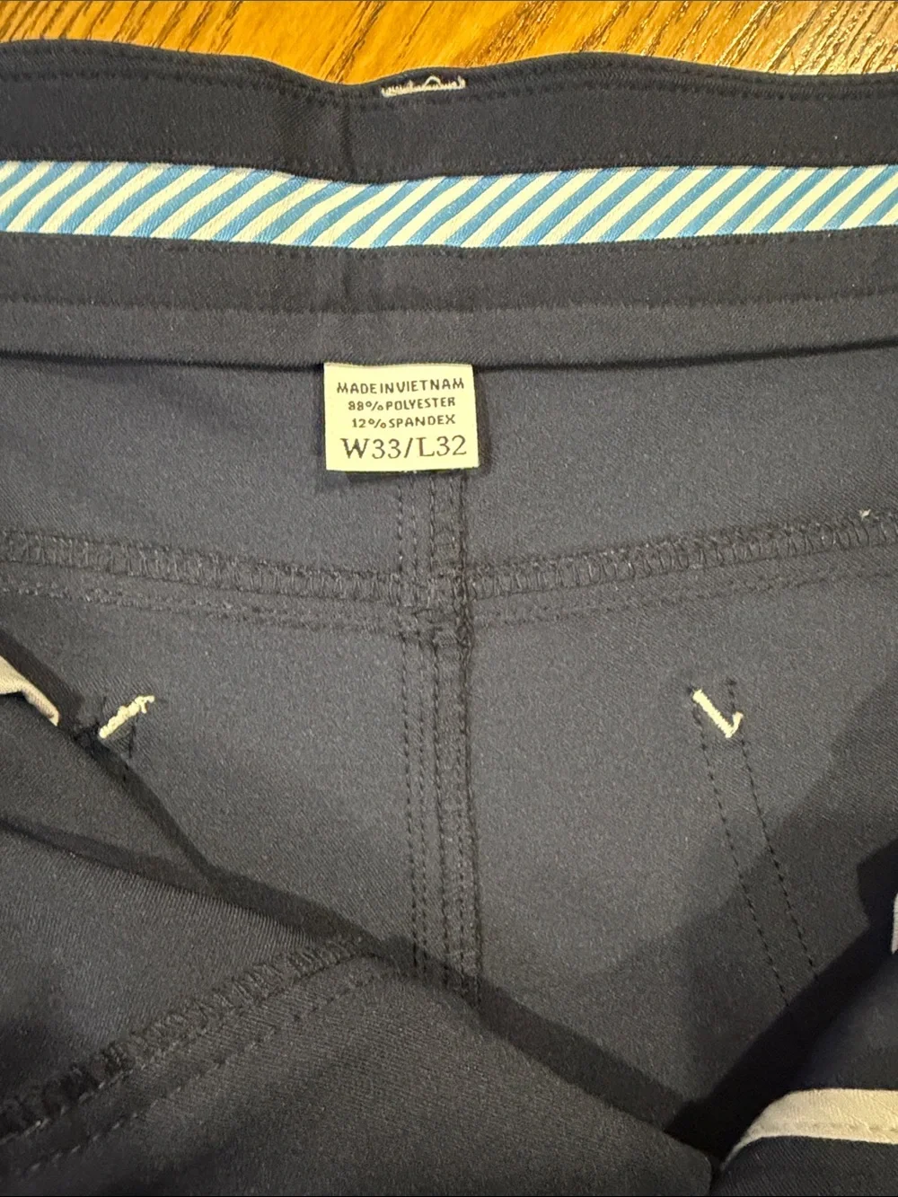 FootJoy Men's Performance Golf Pants Navy Blue Stretch Athletic Fit 33x32 Office